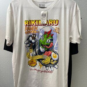 NWT Overwatch Blizzard Rikimaru 100% Cotton White Graphic Tee T-Shirt SZ Med